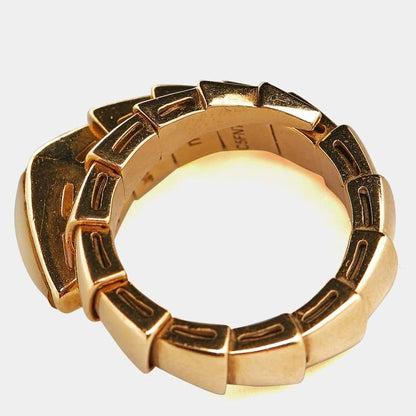 Bvlgari Serpenti Viper Mother of Pearl 18k Yellow Gold Ring