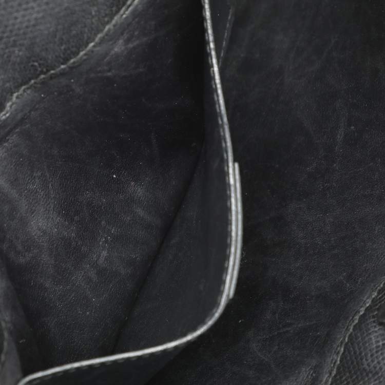 Gucci Black Karung Leather Shoulder Bag