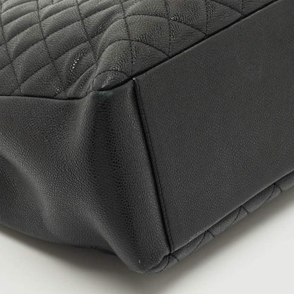 Chanel Black Quilted Caviar Leather GST Grand Shopping Tote