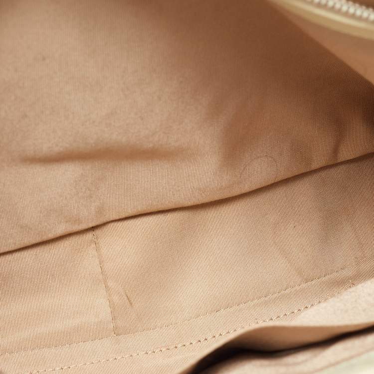 Chanel Cream Quilted Caviar Leather CC Tote