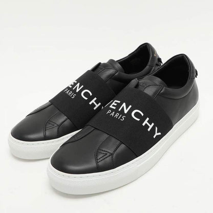 Givenchy Urban Street Black Leather Slip-On Sneakers – Size 41 – Brand New