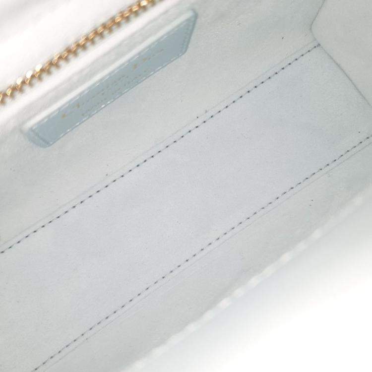 Christian Dior Light Blue Cannage Lady Mini Bag