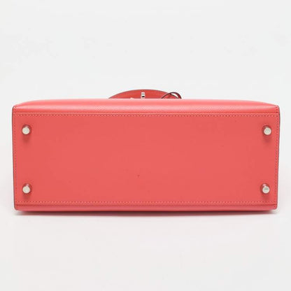 Hermès Rose Jaipur Epsom Leather Palladium Finish Kelly Sellier 28 Bag