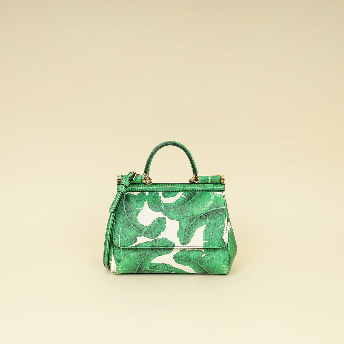 Dolce & Gabbana Miss Sicily Small Bag Banana Leaf Print