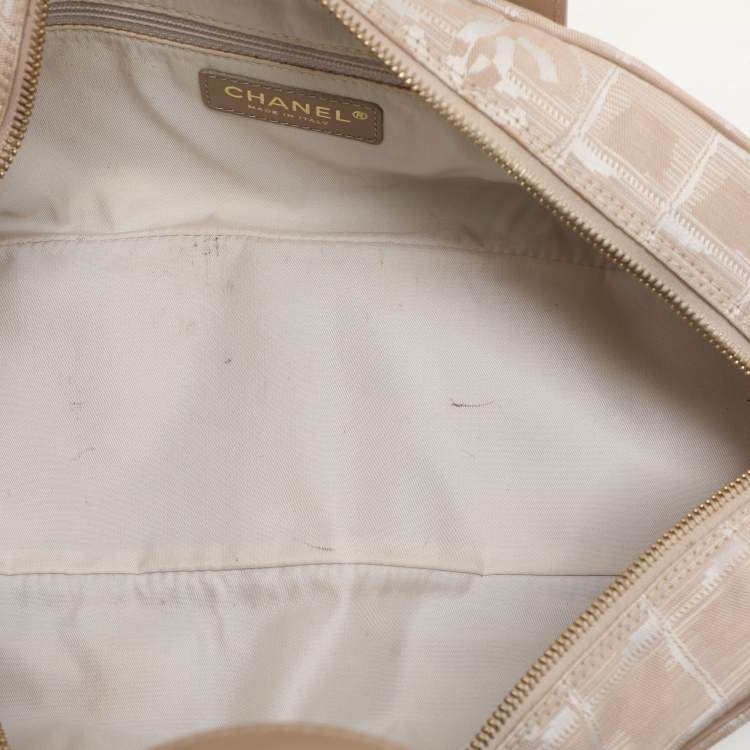 Chanel Beige Nylon CC Travel Line Bowler Bag – Authentic Pre-Loved