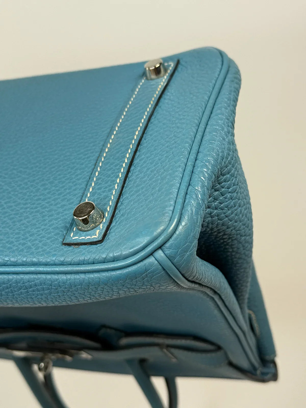 HERMÈS BIRKIN 30 IN BLUE JEAN TOGO LEATHER WITH PHW