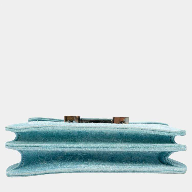 Hermès Constance 18 in Bleu Atoll Suede