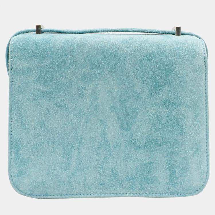 Hermès Constance 18 in Bleu Atoll Suede