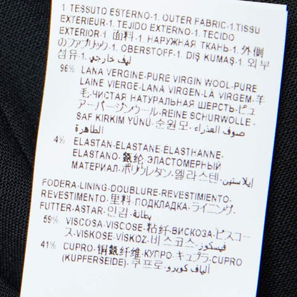 Versace Black Stretch Wool Tailored Trousers – Size XL Brand New