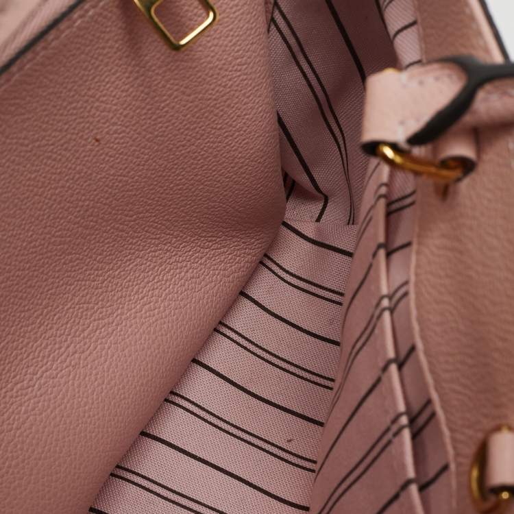 Louis Vuitton Pink Leather Satchel Bag