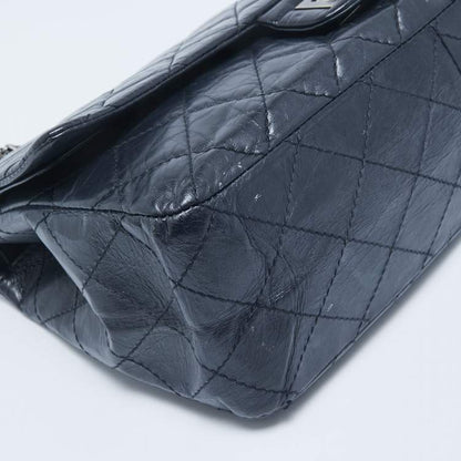 Chanel Navy Blue Quilted Aged Leather Reissue 2.55 Flap Bag