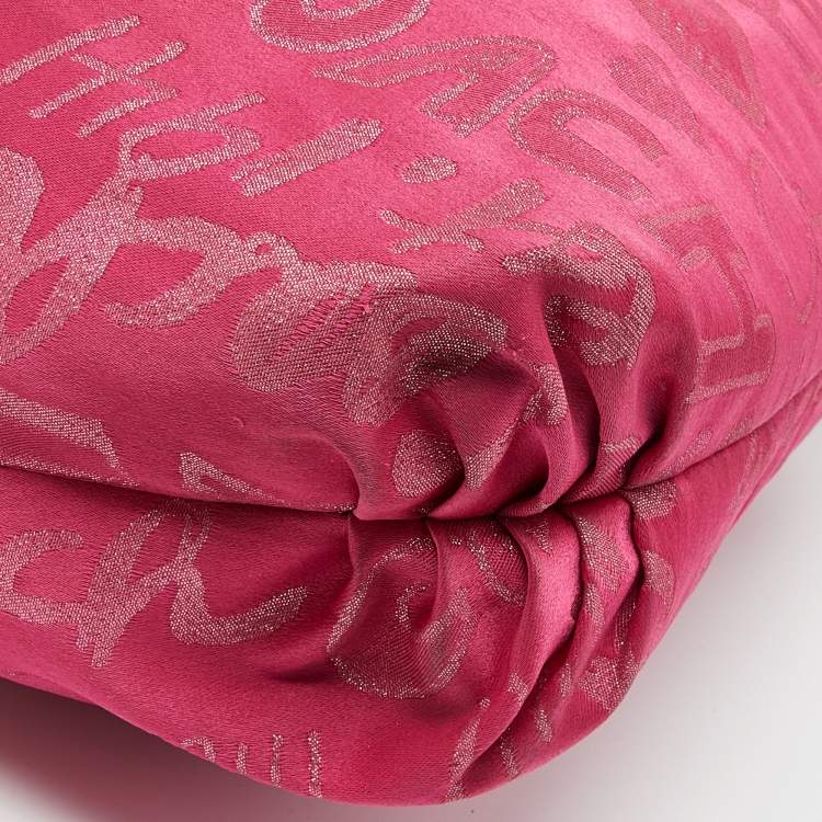 Coach Pink Canvas & Patent Leather Poppy Glam Tote