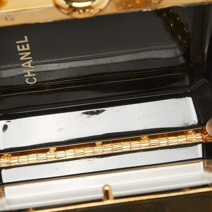 Chanel Gold Plexiglass Premiere Minaudiere Clutch Bag – Statement Piece