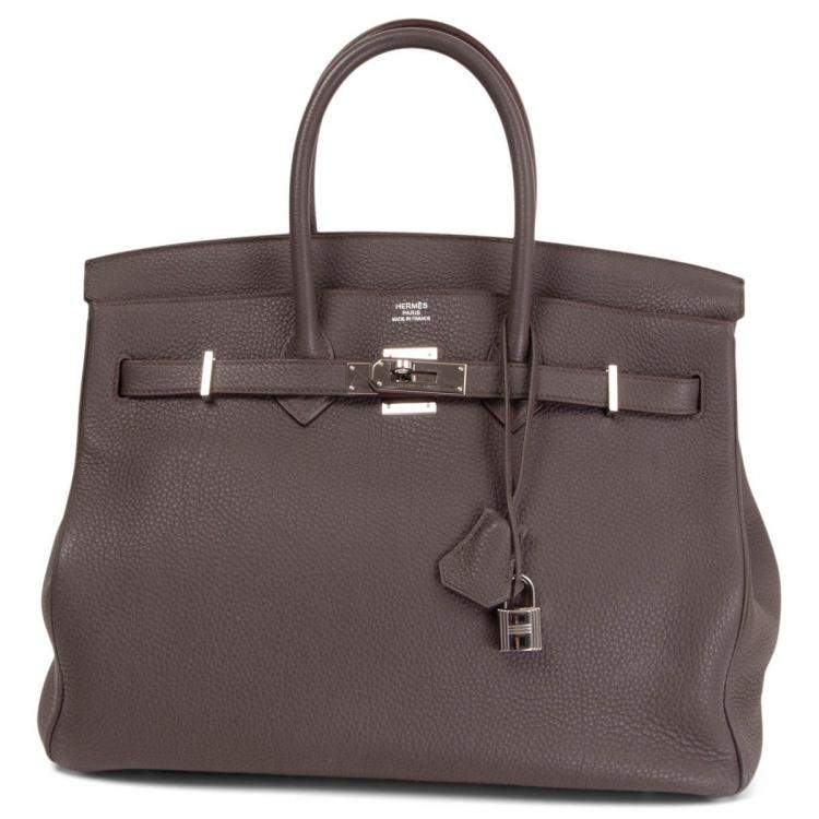 Hermès Birkin 35 Grey Togo Leather