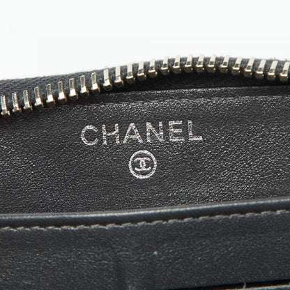 Chanel Olive Green Quilted Patent Leather Zip Wallet – Good Condition