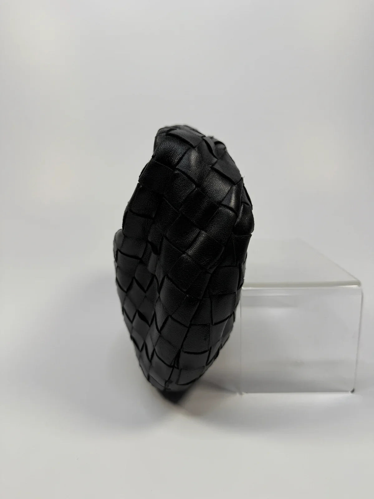 BLACK BOTTEGA VENETA MINI JODIE BAG