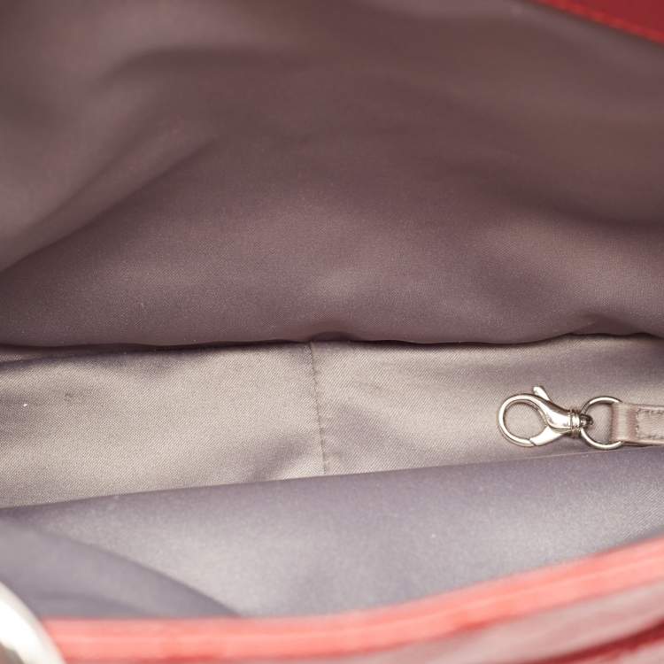 Chanel GST Tote in Red Quilted Caviar Leather with Silver Hardware