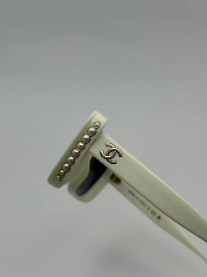 White Chanel Sunglasses