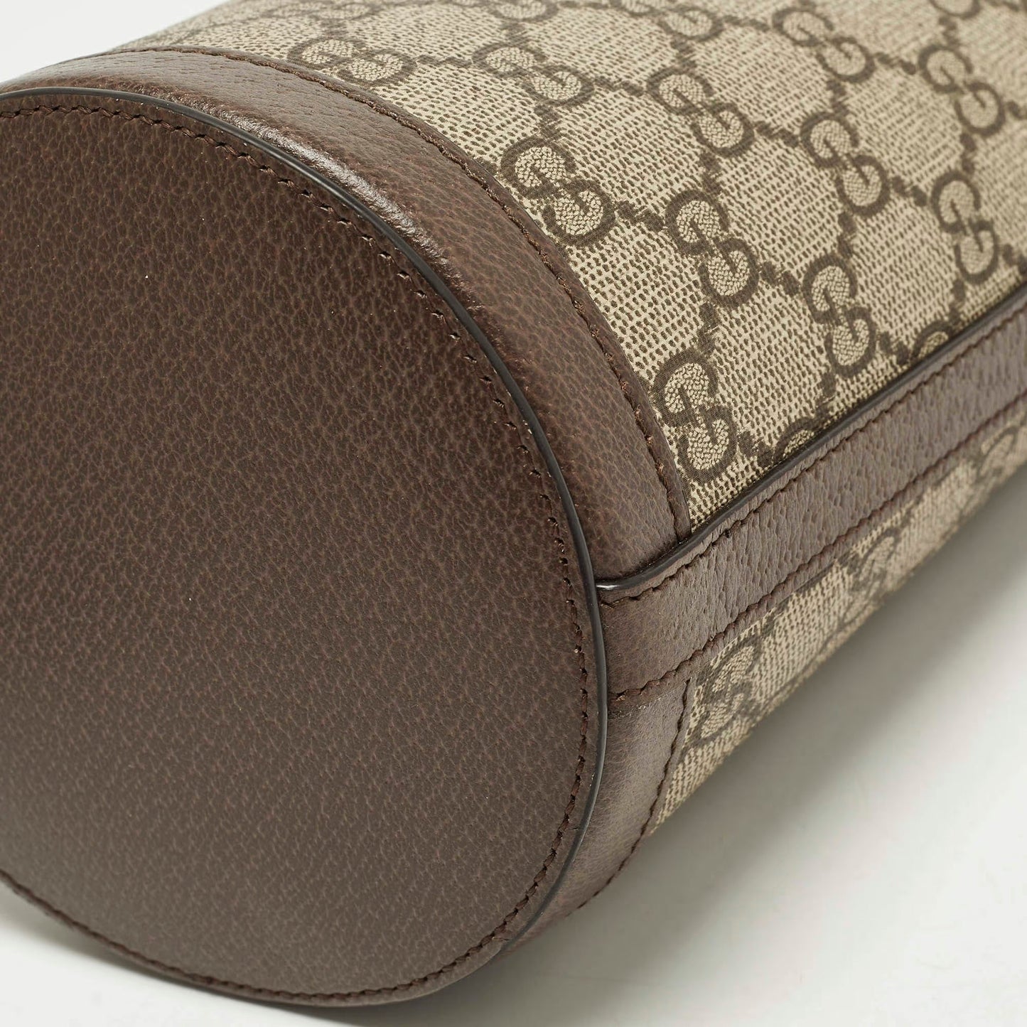 Gucci Ophidia Mini Beige/Brown GG Supreme Canvas and Leather Bucket Bag