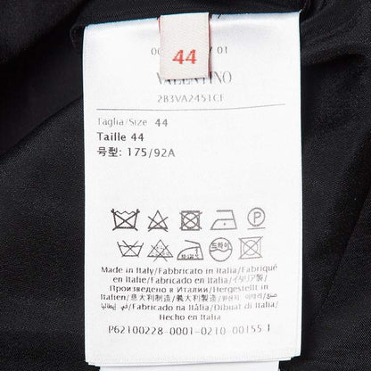 Valentino Black Wool Stud Button Detail Short Dress – Size M – Brand New