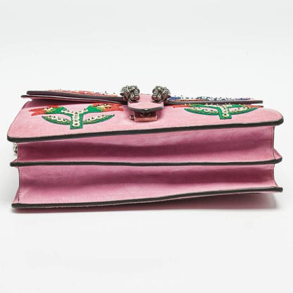 Gucci Pink Suede Dionysus Medium Shoulder Bag