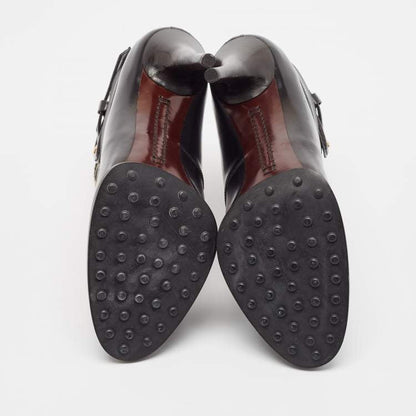 Tod’s Black & Brown Calf Hair and Leather Ankle Boots - Size 38.5