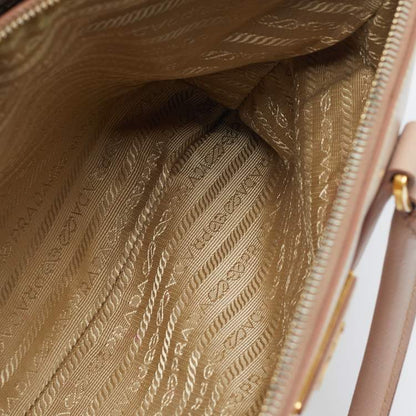 Prada Dusty Pink Saffiano Leather Medium Double Zip Tote