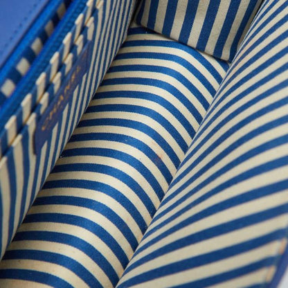 Chanel Blue Chevron Leather Medium Coco Envelope Flap Bag – Gold Hardware