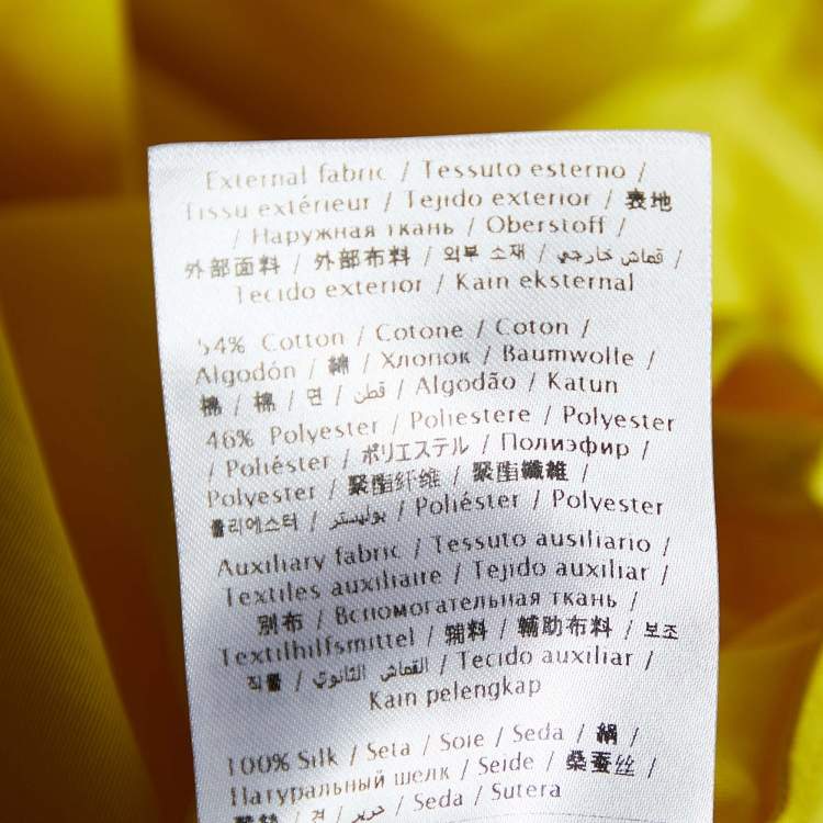 Valentino Yellow Faille Open Back Maxi Dress – Size M – Brand New