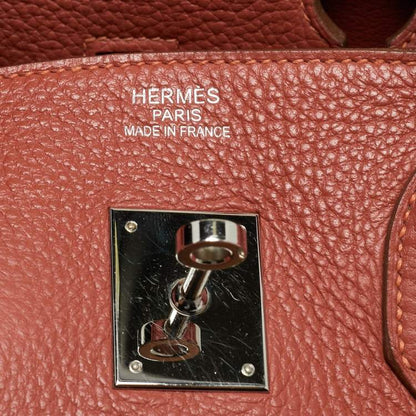 Hermès Sanguine Taurillon Clémence Leather Birkin 35 Bag