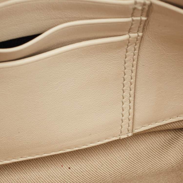 Dior Beige Diamond Print Coated Canvas & Leather Camera Bag