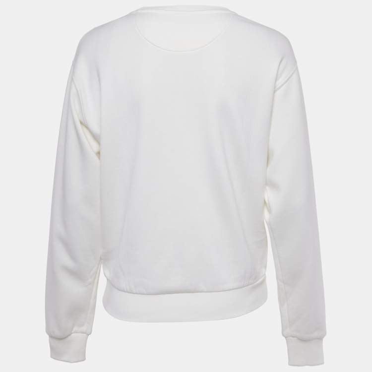 Valentino Off-White Cotton Sweatshirt – Women’s Size M