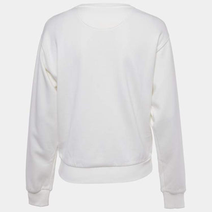 Valentino Off-White Cotton Sweatshirt – Women’s Size M