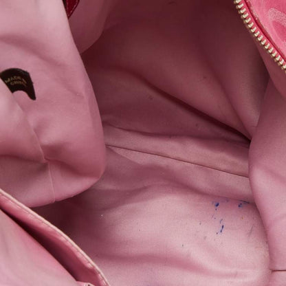 Coach Pink Canvas & Patent Leather Poppy Glam Tote