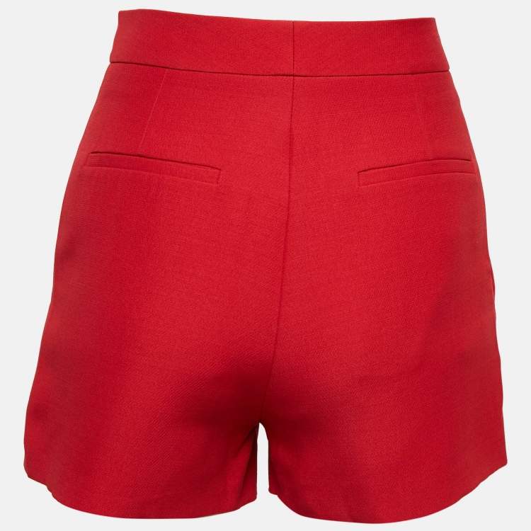 Valentino Red Wool Shorts – Size S