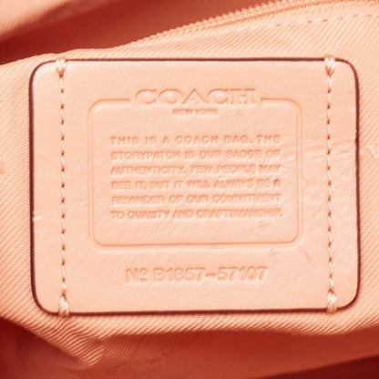 Coach Peach Leather Chain Tote Bag – Turnlock Detail