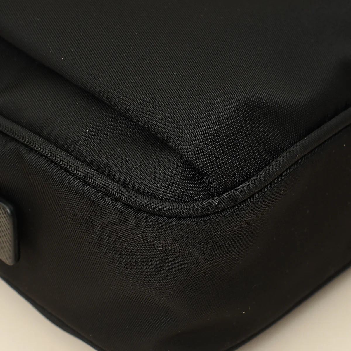 Prada Black Re-Nylon & Saffiano Leather Belt Bag