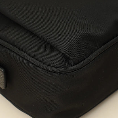 Prada Black Re-Nylon & Saffiano Leather Belt Bag