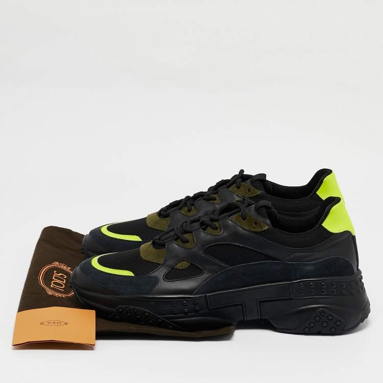 Tod’s Multicolor Leather, Mesh & Suede Chunky Sneakers - Size 44.5