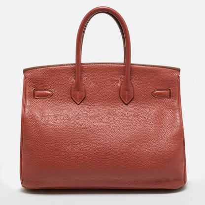 Hermès Sanguine Taurillon Clémence Leather Birkin 35 Bag