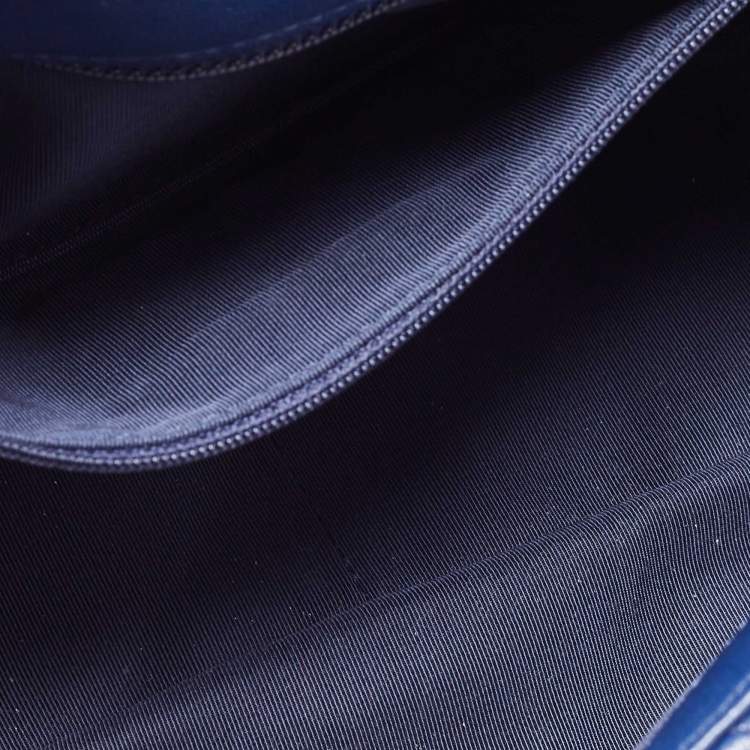 Chanel Blue Quilted Leather Medium 19