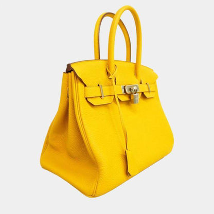 Hermès Birkin 30 Yellow Togo Leather
