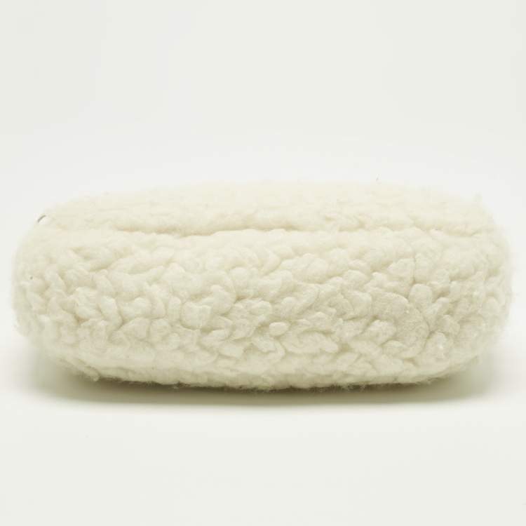 Prada Re-Edition 2000 White Wool Shoulder Bags