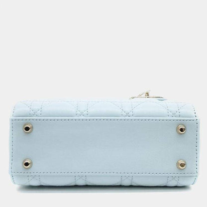 Christian Dior Light Blue Cannage Lady Mini Bag