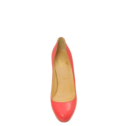Christian Louboutin Coral New Simple Leather Pumps - Size 37