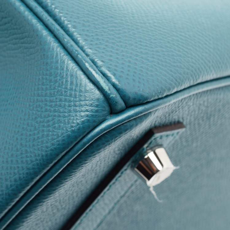 Hermès Birkin 30 Bleu De Galice Epsom Leather