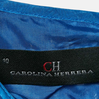 CH Carolina Herrera Blue Lace Floral Sheath Dress – Size L – Brand New