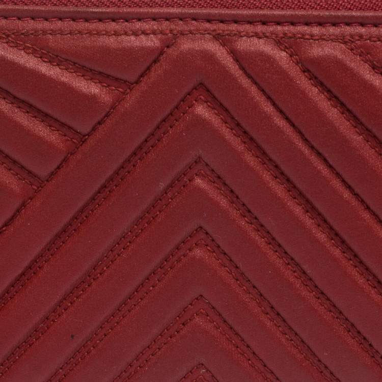 Valentino Red Zip-Around Wallet