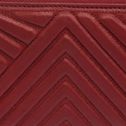 Valentino Red Zip-Around Wallet