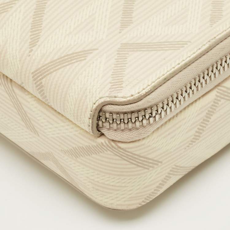 Dior Beige Diamond Print Coated Canvas & Leather Camera Bag